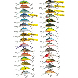 Salmo rybárske woblery Hornet H4SDR farba GFP
