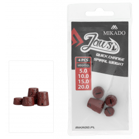 Mikado výmenná záťaž na nástrahy jaws quick change spiral mix 4 ks Mikado výmenná záťaž na nástrahy jaws quick change spiral mix 4 ks