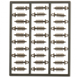 Anaconda hroty Micro Barb Boilie Spikes army zelená 60ks