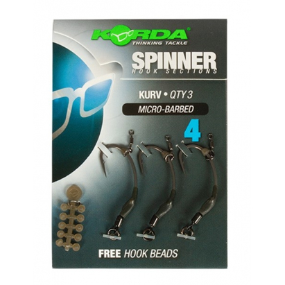 Korda Háčiky Spinner Hook Sections Kurv