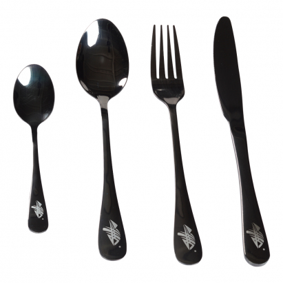 Giants fishing Sada príborov čierny nerez Cutlery SS 410 ( 4pc - set )