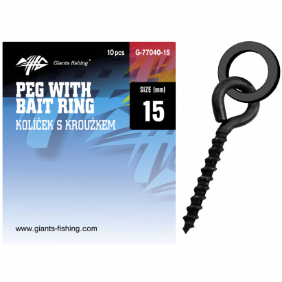 Giants fishing Kolíček s očkom Pegs with Bait Rings 10ks|12+3,7mm Giants fishing Kolíček s očkom Pegs with Bait Rings 10ks|12+3,7mm