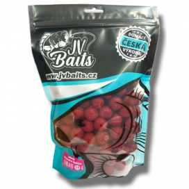 JV Baits rozpustné boilies jahoda 1kg 24mm