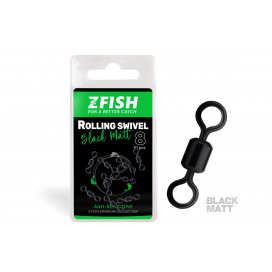 Zfish Obratlík Rolling Swivel Black Matt Veľ. 8 Nosnosť 28 kg
