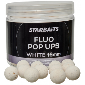 Plávajúce boilies STARBAITS Fluo Pop Ups White 70g