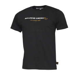 Savage Gear Tričko Junior T-Shirt Black Ink