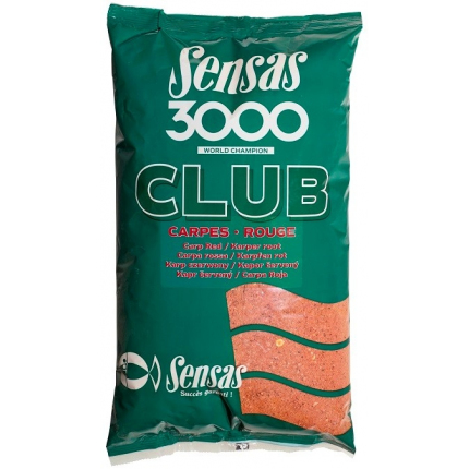 Sensas Kŕmenie 3000 Club Kapor Červený 1 kg