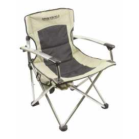 Mistrall rybárska stolička hnedá s opierkami