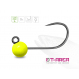 Delphin Wolframový Jig T-AREA BL Fluo Žlutý 5 ks 4mm/0,6g/#6