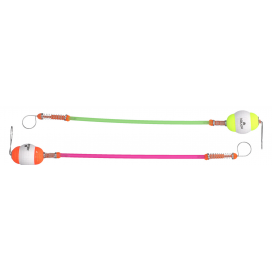 Mikado signalizátor hanger s polystyrénom a hadičkou 25cm veľ. l červené a žlté 10 ks