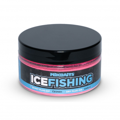 Mikbaits ICE FISHING range - Sypký fluo dip Cesnak 100ml Mikbaits ICE FISHING range - Sypký fluo dip Cesnak 100ml