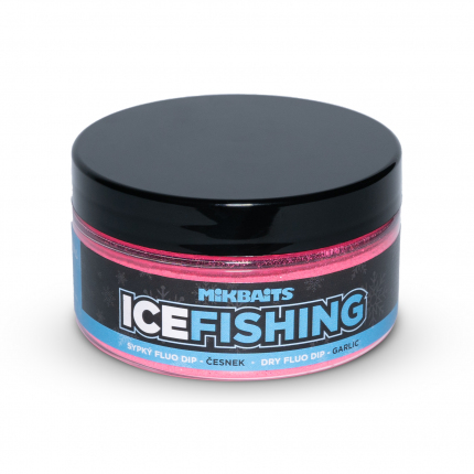 Mikbaits ICE FISHING range - Sypký fluo dip Cesnak 100ml