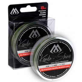 Mikado pletená šnúra kendo shine 0.12 mm/9.62kg/2100m zelená 1 cievka