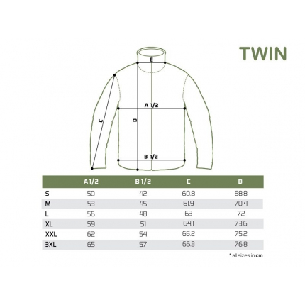 Delphin Flísová Bunda Na Zip TWIN