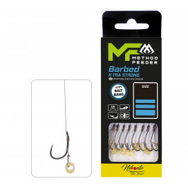 Mikado mf rig with bait band barbed hooks no 12 db / braid: 0.12mm/10cm 8 ks.