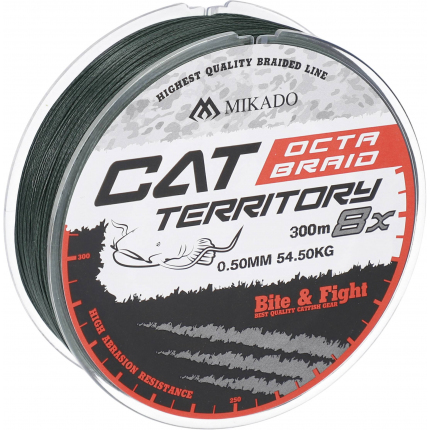 Mikado Pletená Šňůra Cat Territory Octa Braid 300m Zelená