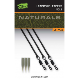 Fox Montáž Naturals Leadcore Leaders 75 cm 3 ks 50 lb Fox Montáž Naturals Leadcore Leaders 75 cm 3 ks 50 lb