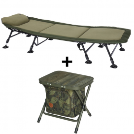 Giants fishing Lehátko Deluxe FX 8Leg + Skládací stolek s taškou ZDARMA!