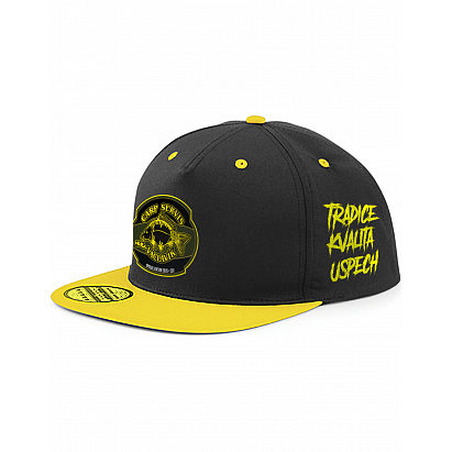 Čepice kšiltová Snap Back - černožlutá/typ 1