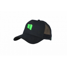 Šiltovka Sieťovaná Black Nikl Logo