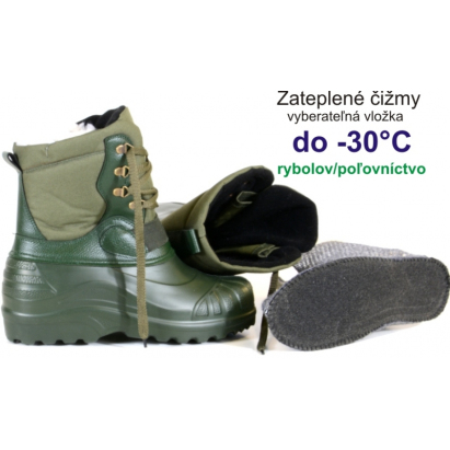 čižmy Tramp do -30° zelenej č.