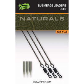 Fox Montáž Naturals Submerged Leaders 75 cm 3 ks Fox Montáž Naturals Submerged Leaders 75 cm 3 ks
