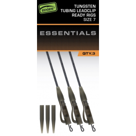 Fox Edges Tubing Lead Clip Ready Rig Tungsten Tubing Leadclip Ready Rigs Size 7 3pcs Fox Edges Tubing Lead Clip Ready Rig Tungsten Tubing Leadclip Ready Rigs Size 7 3pcs