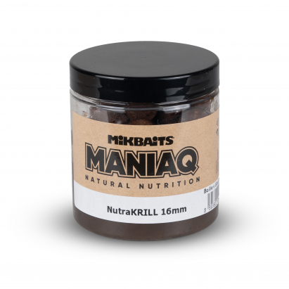 Mikbaits ManiaQ Boilie v Dipu NutraKRILL 250ml 16mm