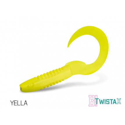 Umelá nástraha Delphin TwistaX Eeltail UVs / 5ks 15cm/MudGOLD