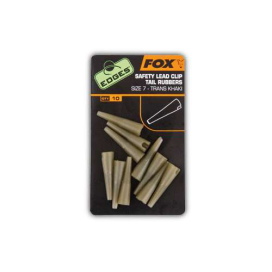 Fox Edges Safety Lead Clip Tail Rubbers vel.10 khaki 10ks