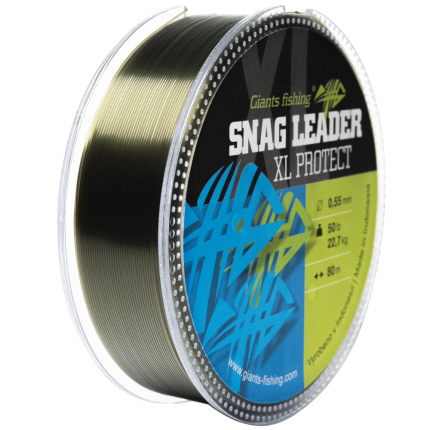 Giants fishing Šokový vlasec Snag Leader XL-Protect Army Green 80m