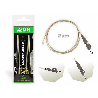 Zfish Hotová Montáž Leadcore Lead Clip 2 ks Zfish Hotová Montáž Leadcore Lead Clip 2 ks
