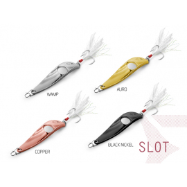 Plandavka Delphin SLOT 15g BLACK NICKEL hook #4