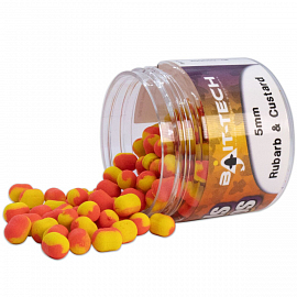 Bait-Tech Duo Col Criticals Wafters - Rebarbora a Vanilka 5 mm (50 ml)