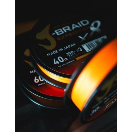 Daiwa Pletená Šnúra J-Braid Expedition X8E Smash Orange 150 m