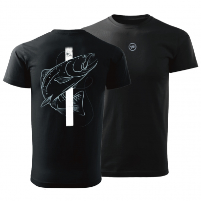 Giants fishing Tričko pánské černé Pstruh|vel. 3XL