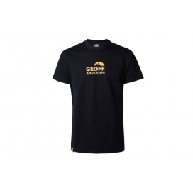 Tričko Geoff Anderson Organic Tee black, oranžové logo 