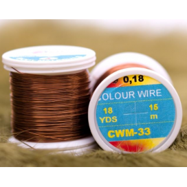 Hends krúžkovací drôtik Colour Wire 0,09mm 21,6m Hnedá