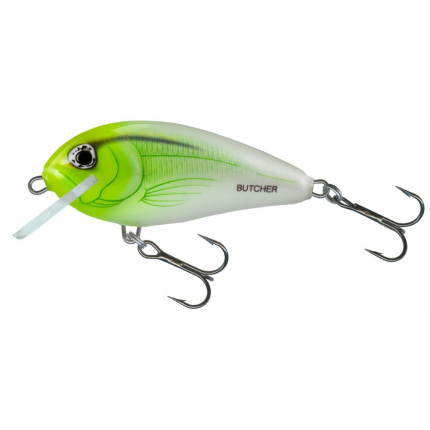 Salmo Wobler Butcher Sinking White Flash Yellow 5 cm 5 g