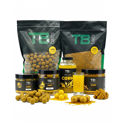 TB Baits Vyvážené Boilie Balanced + Atraktor Corn 100 g