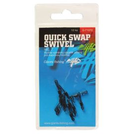 Giants Fishing Rýchlovýmenný obratlík Quick Swap Swivel, UK.7 (veľ.12 EU )/10ks