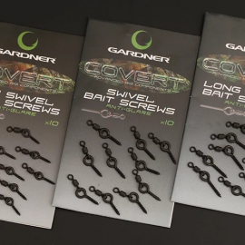 Gardner Kolíček s obratlíkom Covert Swivel Bait Screws Anti Glare 10ks|Standard (7,5mm)