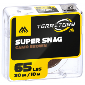 Mikado braid hooklink super snag 65lbs/10m camo brown 1 ks.